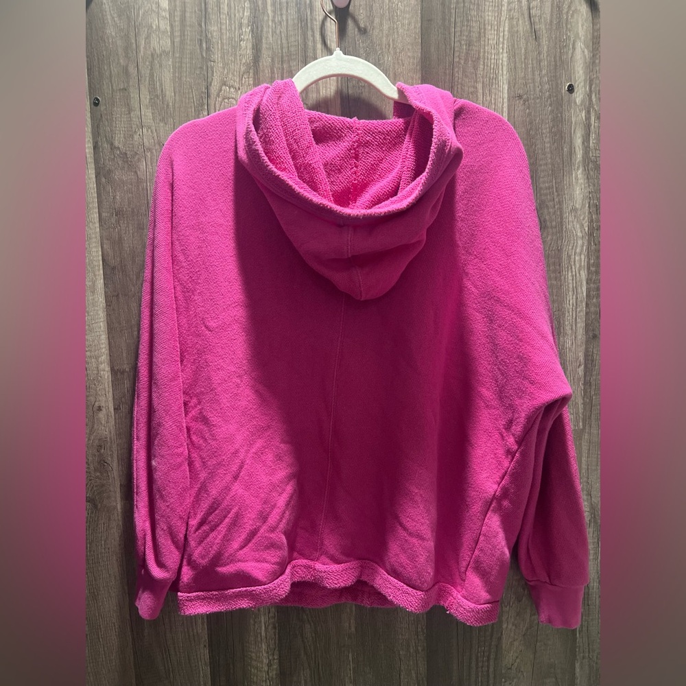 FP Movement by Free People Fuchsia Pink Hoodie women’s Large EUC - Picture 3 of 5
